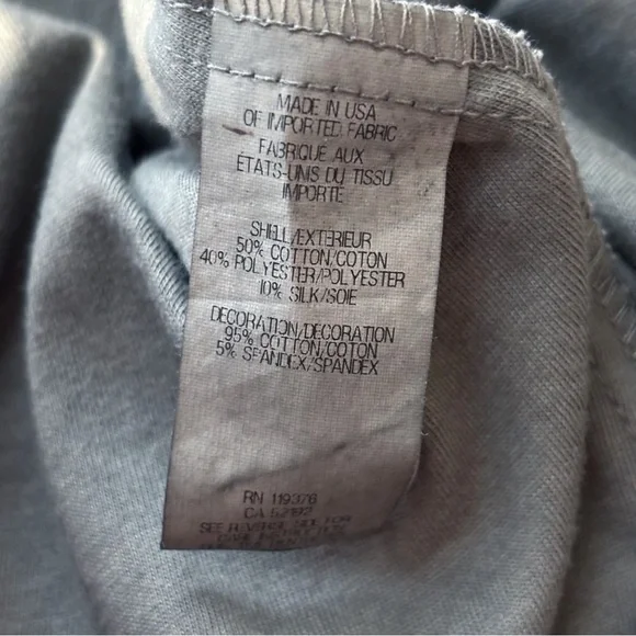 Helmut Lang Cotton Silk Blend Sleeveless Gauze Shift Dress XS Grey - Picture 5 of 7